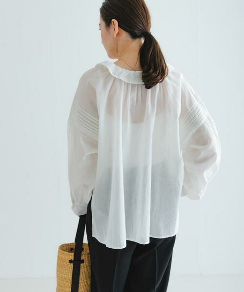 URBAN RESEARCH / アーバンリサーチ シャツ・ブラウス | コットンボイルフリルカラーブラウス | 詳細4