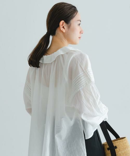 URBAN RESEARCH / アーバンリサーチ シャツ・ブラウス | コットンボイルフリルカラーブラウス | 詳細5