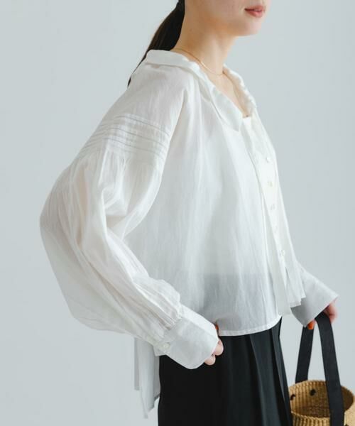 URBAN RESEARCH / アーバンリサーチ シャツ・ブラウス | コットンボイルフリルカラーブラウス | 詳細6