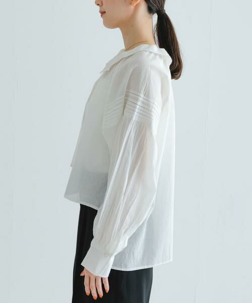 URBAN RESEARCH / アーバンリサーチ シャツ・ブラウス | コットンボイルフリルカラーブラウス | 詳細9