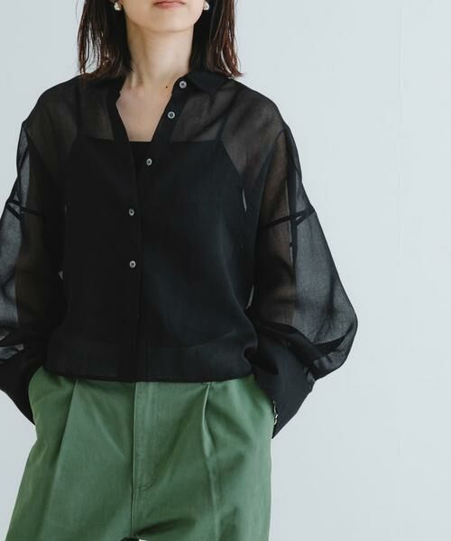 URBAN RESEARCH / アーバンリサーチ シャツ・ブラウス | シアーワイドスリーブシャツ | 詳細1