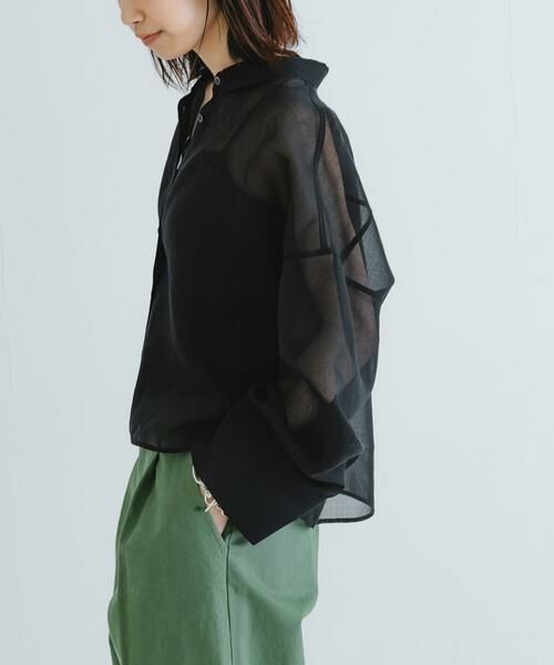 URBAN RESEARCH / アーバンリサーチ シャツ・ブラウス | シアーワイドスリーブシャツ | 詳細2