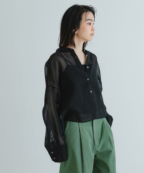 URBAN RESEARCH / アーバンリサーチ シャツ・ブラウス | シアーワイドスリーブシャツ | 詳細4