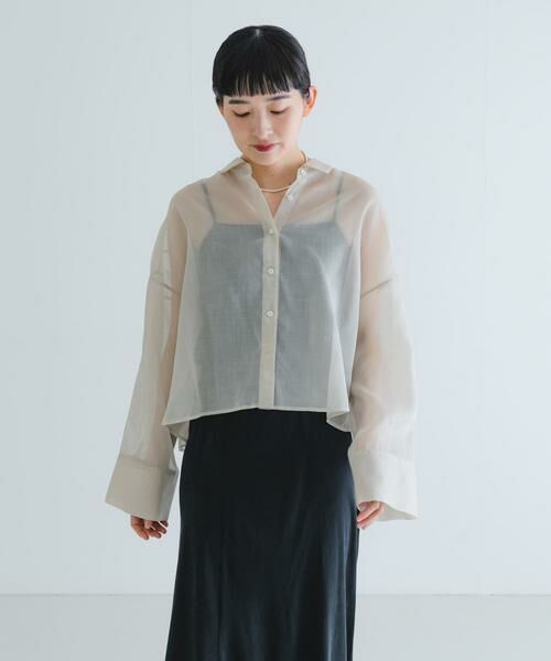 URBAN RESEARCH / アーバンリサーチ シャツ・ブラウス | シアーワイドスリーブシャツ | 詳細13