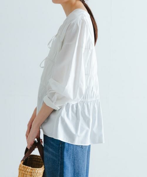 URBAN RESEARCH / アーバンリサーチ シャツ・ブラウス | ギャザーリボンブラウス | 詳細2