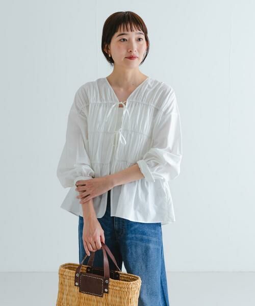 URBAN RESEARCH / アーバンリサーチ シャツ・ブラウス | ギャザーリボンブラウス | 詳細4