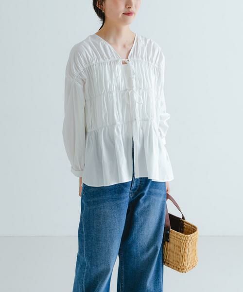 URBAN RESEARCH / アーバンリサーチ シャツ・ブラウス | ギャザーリボンブラウス | 詳細5