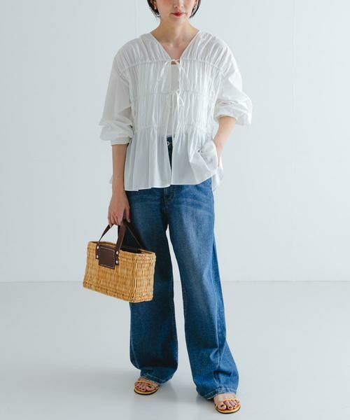 URBAN RESEARCH / アーバンリサーチ シャツ・ブラウス | ギャザーリボンブラウス | 詳細6