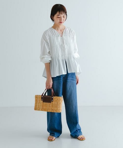 URBAN RESEARCH / アーバンリサーチ シャツ・ブラウス | ギャザーリボンブラウス | 詳細7