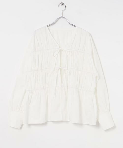 URBAN RESEARCH / アーバンリサーチ シャツ・ブラウス | ギャザーリボンブラウス | 詳細8