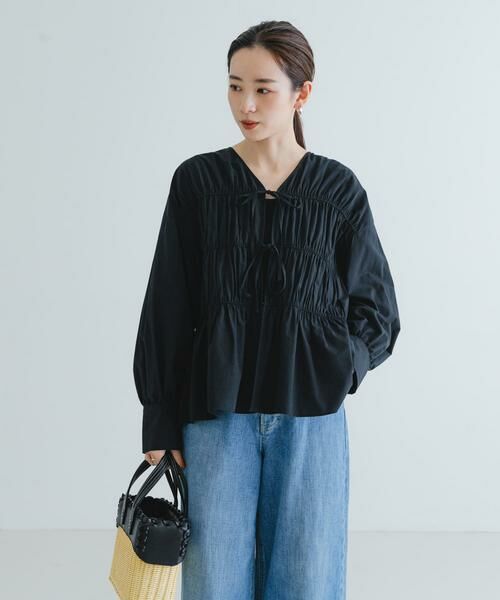 URBAN RESEARCH / アーバンリサーチ シャツ・ブラウス | ギャザーリボンブラウス | 詳細15