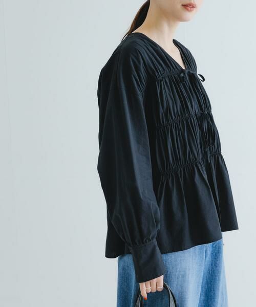 URBAN RESEARCH / アーバンリサーチ シャツ・ブラウス | ギャザーリボンブラウス | 詳細18