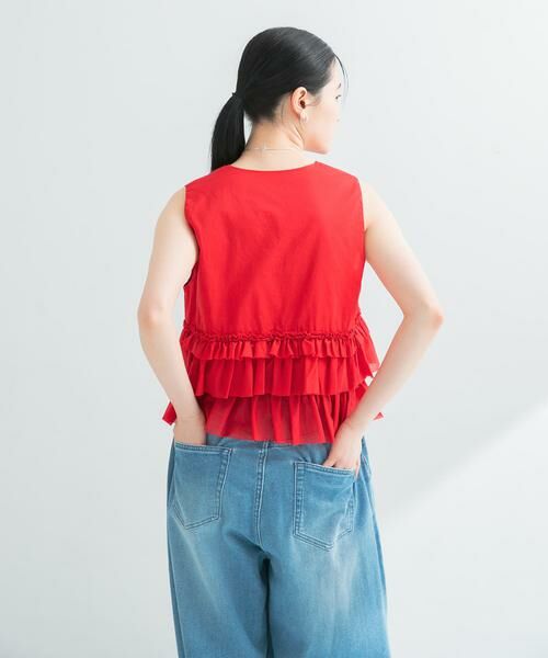 URBAN RESEARCH / アーバンリサーチ シャツ・ブラウス | ノースリーブフリルブラウス | 詳細3