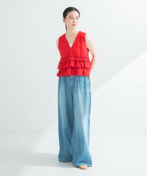 URBAN RESEARCH / アーバンリサーチ シャツ・ブラウス | ノースリーブフリルブラウス | 詳細6