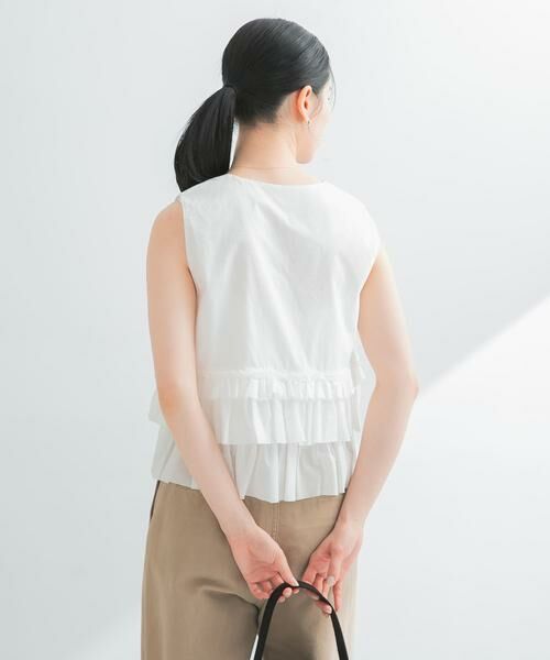 URBAN RESEARCH / アーバンリサーチ シャツ・ブラウス | ノースリーブフリルブラウス | 詳細16