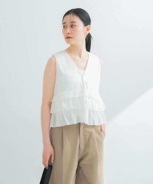 URBAN RESEARCH / アーバンリサーチ シャツ・ブラウス | ノースリーブフリルブラウス | 詳細17
