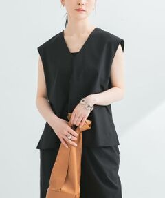 URBAN RESEARCH / アーバンリサーチ ベスト | リネン混Vネックブラウス