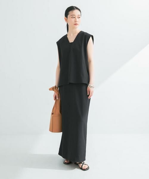 URBAN RESEARCH / アーバンリサーチ ベスト | リネン混Vネックブラウス | 詳細7