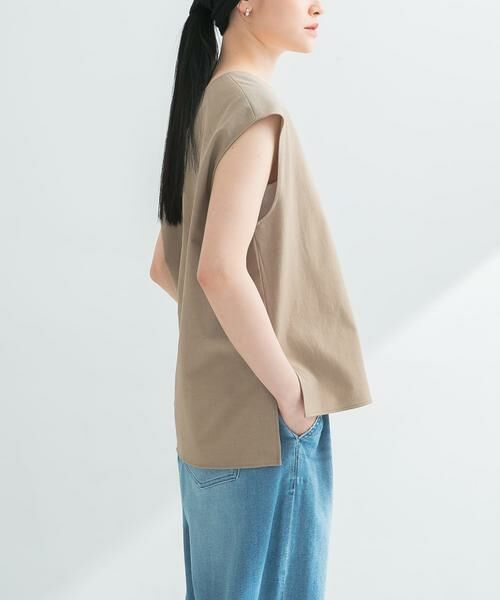 URBAN RESEARCH / アーバンリサーチ ベスト | リネン混Vネックブラウス | 詳細16