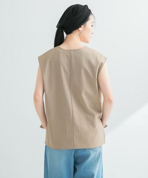 URBAN RESEARCH / アーバンリサーチ ベスト | リネン混Vネックブラウス | 詳細18