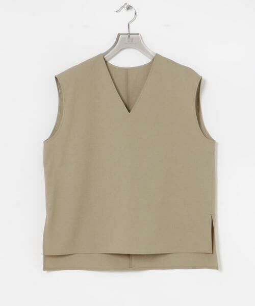 URBAN RESEARCH / アーバンリサーチ ベスト | リネン混Vネックブラウス | 詳細22