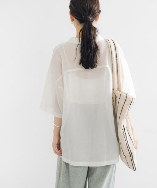 URBAN RESEARCH / アーバンリサーチ シャツ・ブラウス | コットンカラミシアーオーバーシャツ | 詳細3