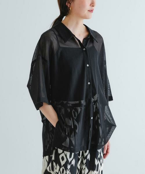 URBAN RESEARCH / アーバンリサーチ シャツ・ブラウス | コットンカラミシアーオーバーシャツ | 詳細17