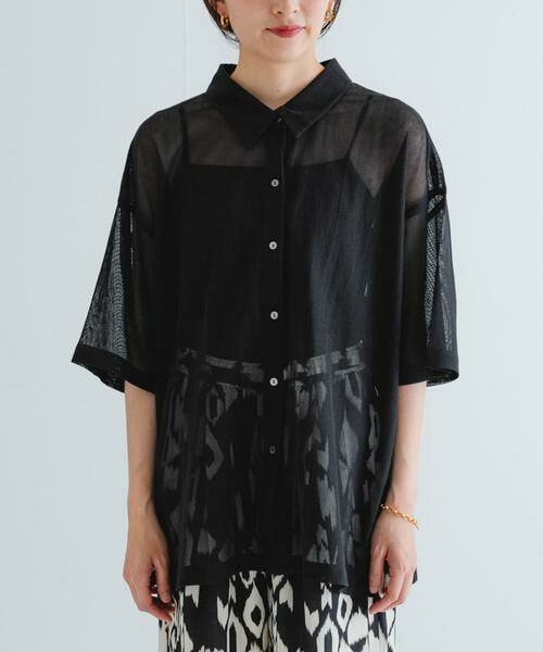 URBAN RESEARCH / アーバンリサーチ シャツ・ブラウス | コットンカラミシアーオーバーシャツ | 詳細22