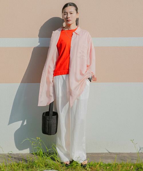 URBAN RESEARCH / アーバンリサーチ シャツ・ブラウス | new basic　レーヨンシルクストライプオーバーシャツ | 詳細2