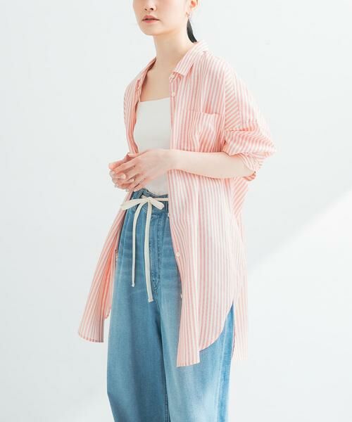 URBAN RESEARCH / アーバンリサーチ シャツ・ブラウス | new basic　レーヨンシルクストライプオーバーシャツ | 詳細3