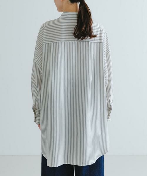 URBAN RESEARCH / アーバンリサーチ シャツ・ブラウス | new basic　レーヨンシルクストライプオーバーシャツ | 詳細23