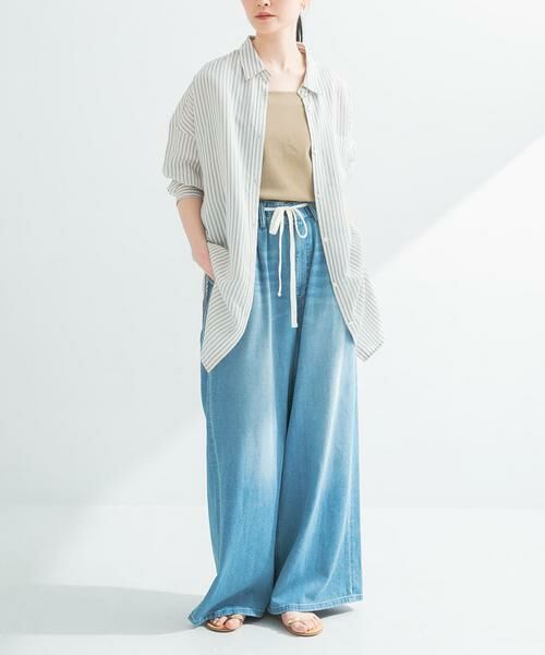 URBAN RESEARCH / アーバンリサーチ シャツ・ブラウス | new basic　レーヨンシルクストライプオーバーシャツ | 詳細17