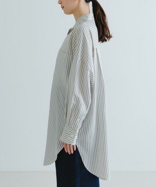 URBAN RESEARCH / アーバンリサーチ シャツ・ブラウス | new basic　レーヨンシルクストライプオーバーシャツ | 詳細22