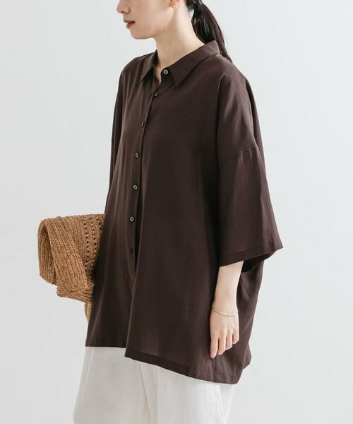 URBAN RESEARCH / アーバンリサーチ シャツ・ブラウス | ハーフスリーブシアーワイドシャツ | 詳細2