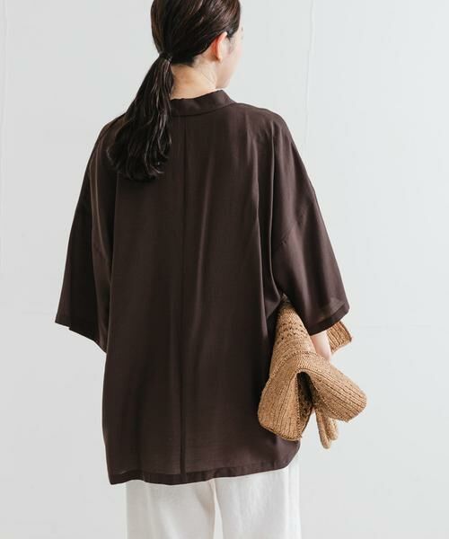 URBAN RESEARCH / アーバンリサーチ シャツ・ブラウス | ハーフスリーブシアーワイドシャツ | 詳細3