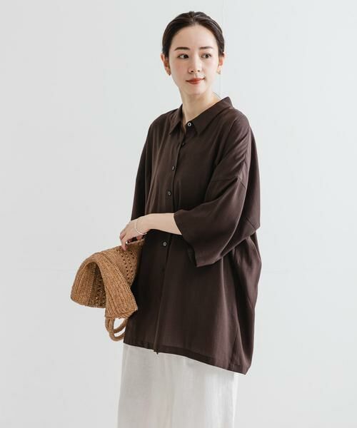 URBAN RESEARCH / アーバンリサーチ シャツ・ブラウス | ハーフスリーブシアーワイドシャツ | 詳細5