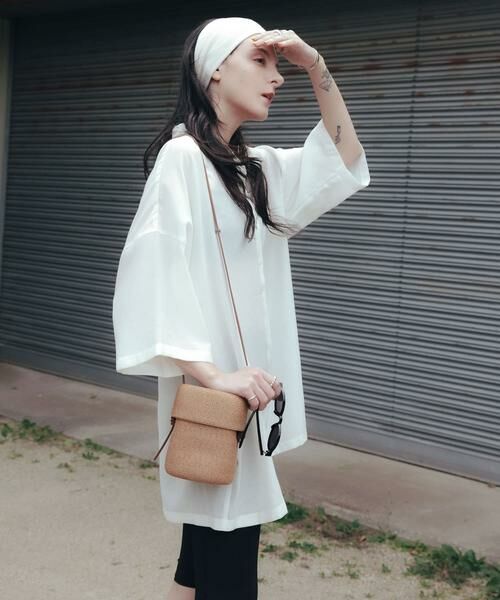 URBAN RESEARCH / アーバンリサーチ シャツ・ブラウス | ハーフスリーブシアーワイドシャツ | 詳細16