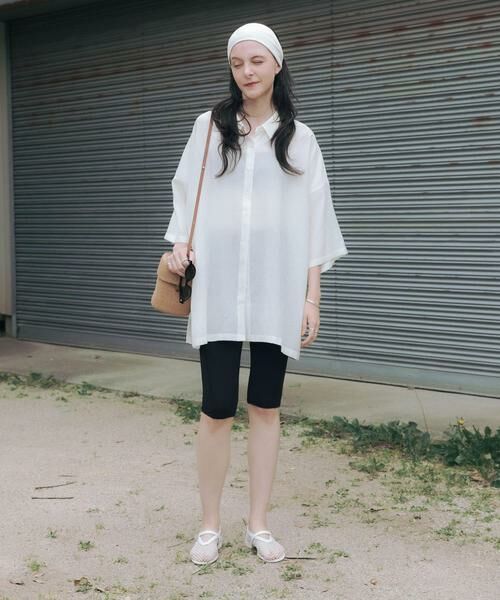 URBAN RESEARCH / アーバンリサーチ シャツ・ブラウス | ハーフスリーブシアーワイドシャツ | 詳細17