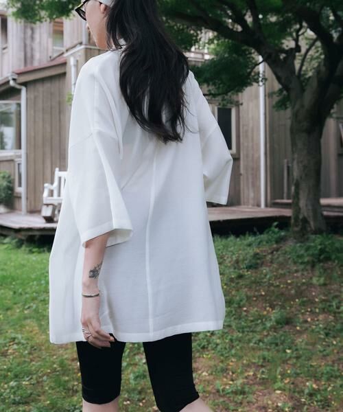 URBAN RESEARCH / アーバンリサーチ シャツ・ブラウス | ハーフスリーブシアーワイドシャツ | 詳細18