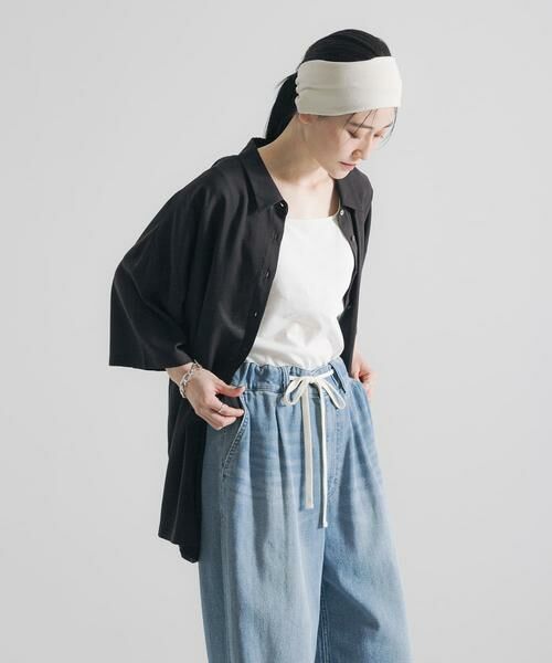 URBAN RESEARCH / アーバンリサーチ シャツ・ブラウス | ハーフスリーブシアーワイドシャツ | 詳細30