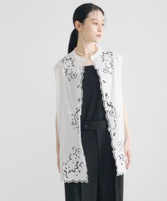 URBAN RESEARCH / アーバンリサーチ ベスト | カットワークレース刺繍ジレ