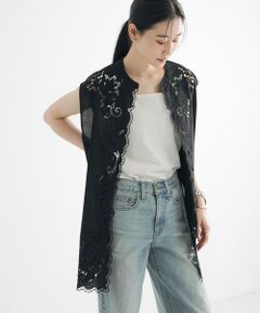 URBAN RESEARCH / アーバンリサーチ ベスト | カットワークレース刺繍ジレ