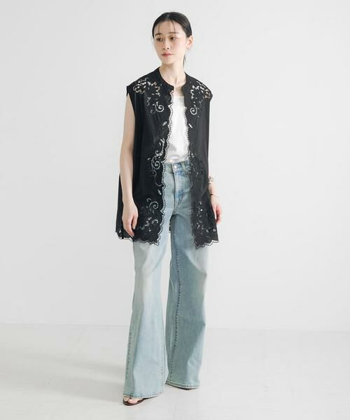 URBAN RESEARCH / アーバンリサーチ ベスト | カットワークレース刺繍ジレ | 詳細20
