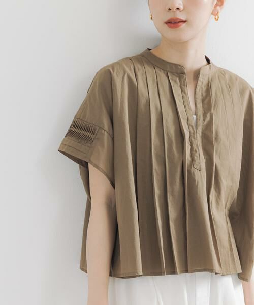 URBAN RESEARCH / アーバンリサーチ シャツ・ブラウス | ハーフスリーブタックショートシャツ | 詳細1
