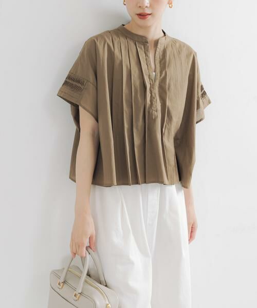 URBAN RESEARCH / アーバンリサーチ シャツ・ブラウス | ハーフスリーブタックショートシャツ | 詳細3