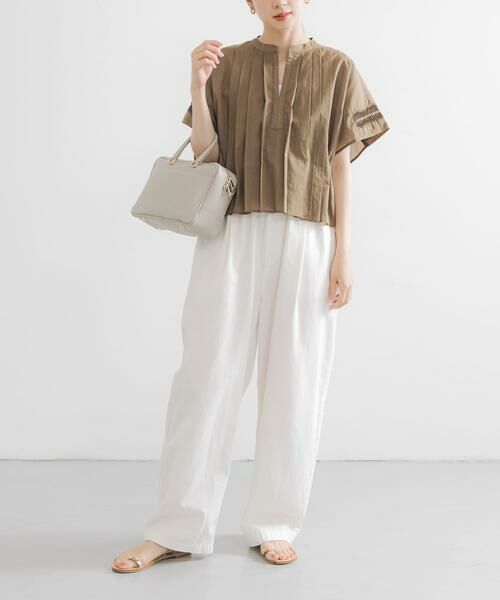 URBAN RESEARCH / アーバンリサーチ シャツ・ブラウス | ハーフスリーブタックショートシャツ | 詳細6