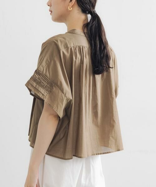 URBAN RESEARCH/アーバンリサーチ ハーフスリーブタックショートシャツ グリーン系その他 FREE