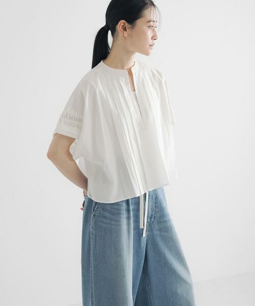 URBAN RESEARCH / アーバンリサーチ シャツ・ブラウス | ハーフスリーブタックショートシャツ | 詳細16