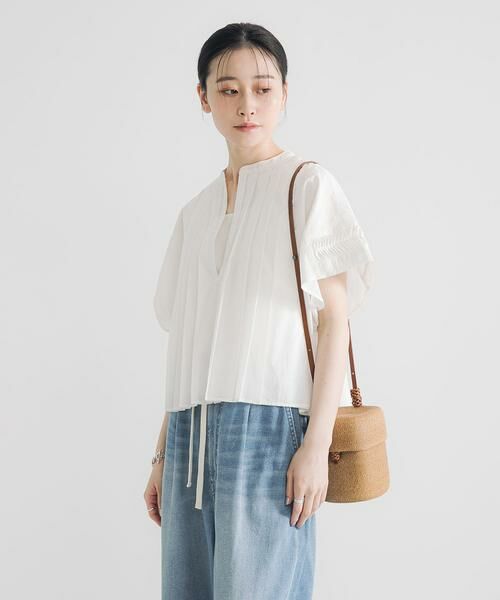 URBAN RESEARCH / アーバンリサーチ シャツ・ブラウス | ハーフスリーブタックショートシャツ | 詳細19