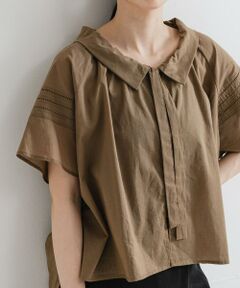 URBAN RESEARCH / アーバンリサーチ シャツ・ブラウス | ハーフスリーブフリルカラーブラウス